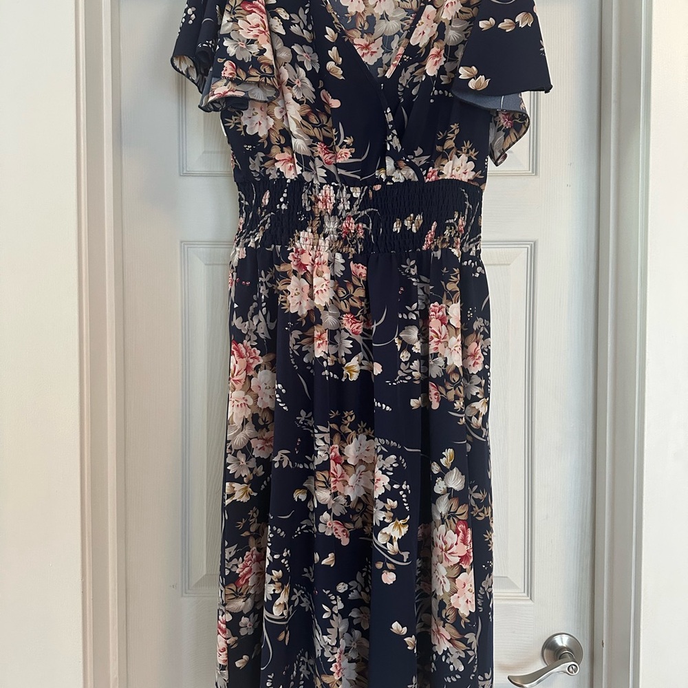 Floral Navy Dress